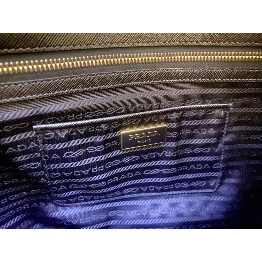 Prada Black Tote with Gold Details - Picture 10 of 16